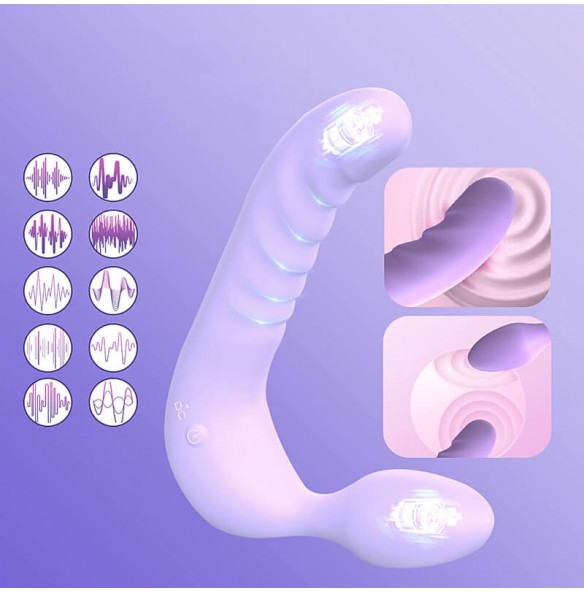 MAKJ - WeiSA Double Head Dragon Vibrator (Smart APP Model - Chargeable)